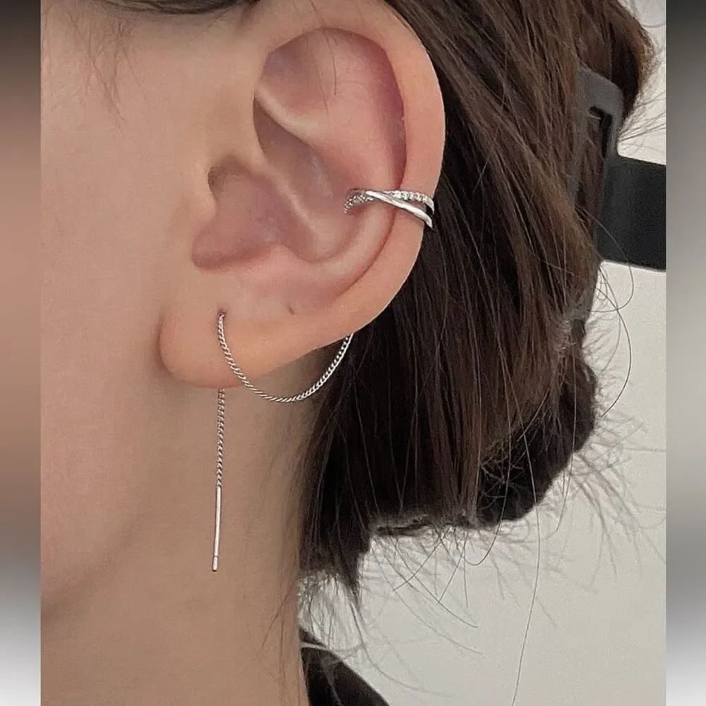 Diamond Hoop Earrings #2094